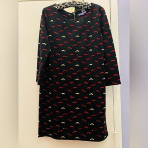 Red and black Fox dress size 8